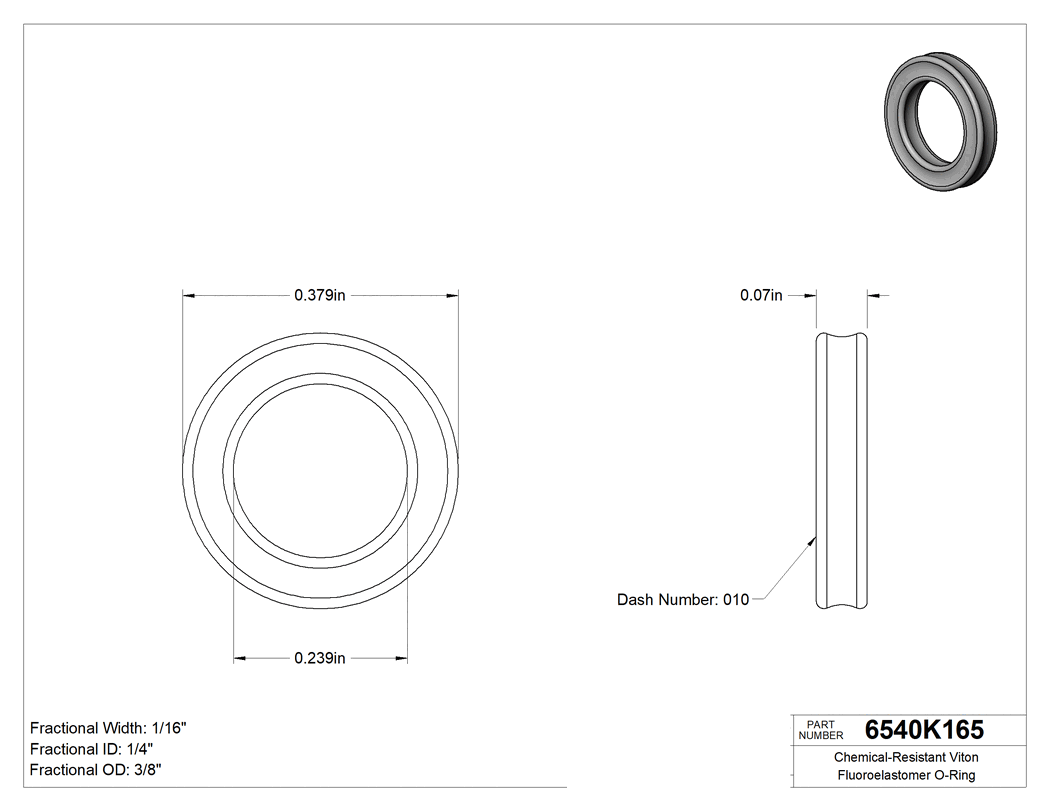 Technical drawing - 6540K165